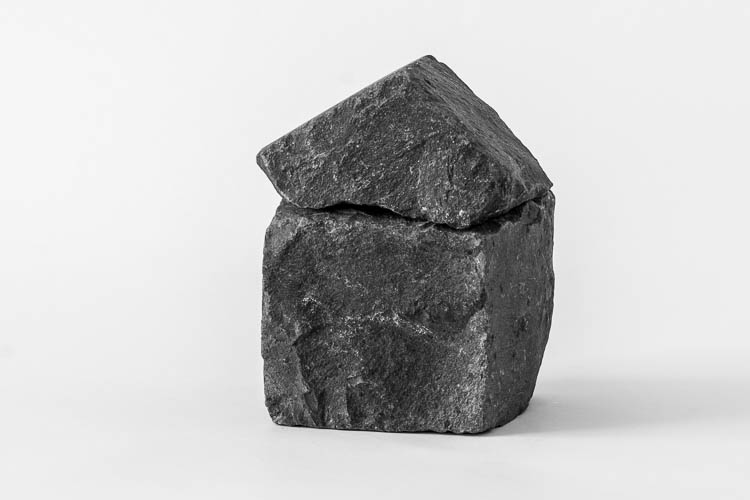 Haeuschen, Basalt, Albert Cinelli, Art, stone