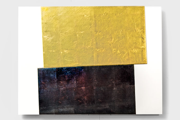 Gold Schwarz Weiss, Albert Cinelli, Kunst, Art