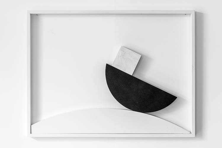 Object, Albert Cinelli, Sculptor, wood, black and white
